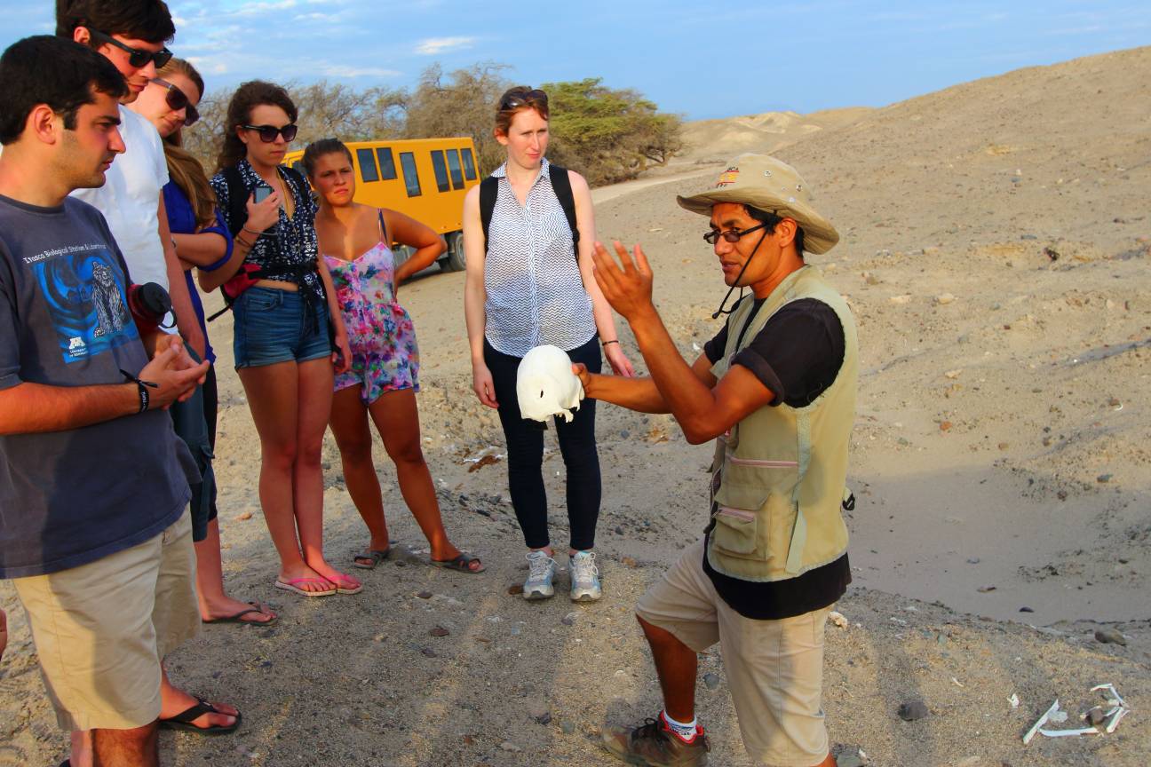 Jansen, our Guide through Chauchilla Cemetery - Peru